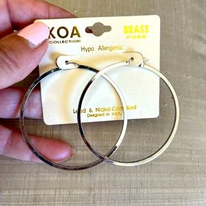 Plans silver hope earrings